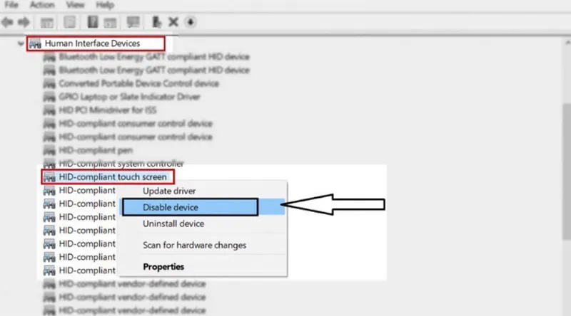 Tắt Cảm ứng Màn Hình Laptop (7)