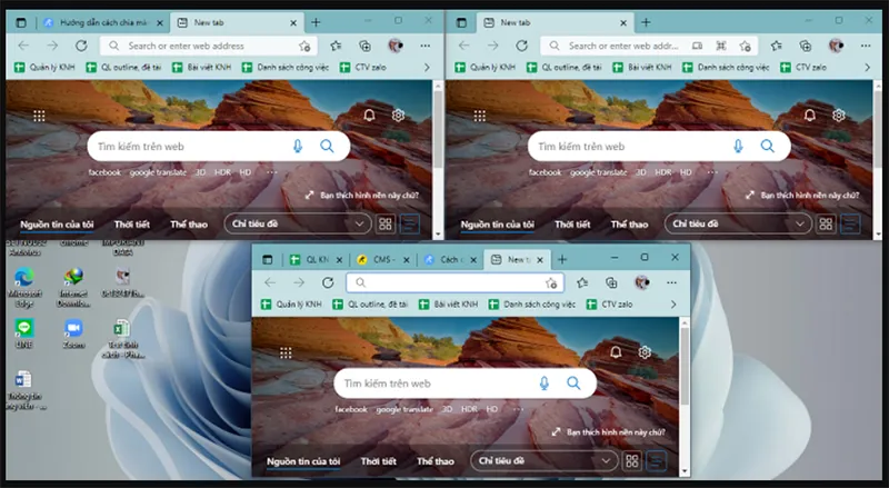 Cách Chia đôi Màn Hình Laptop (2)