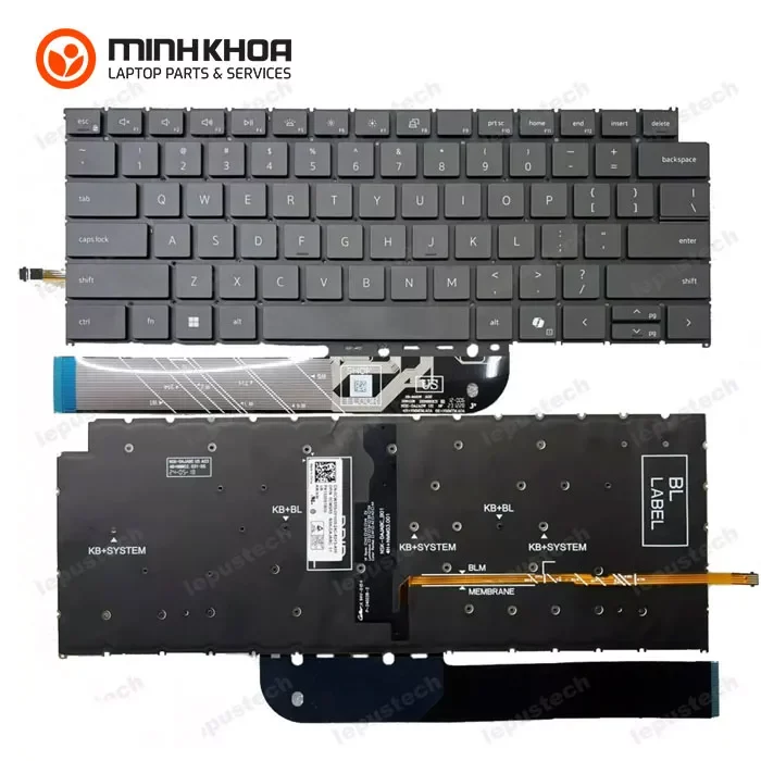 Bàn phím Dell Inspiron 5440 5441 5445 7440 7441 7445 7460 nút AI copilot Màu đen Bàn Phím Dell Inspiron 5440 5441 5445 7440 7441 7445 7460 Nút Ai Copilot Màu đen