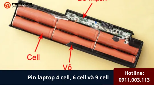 Pin Laptop 4 Cell, 6 Cell Và 9 Cell (3)