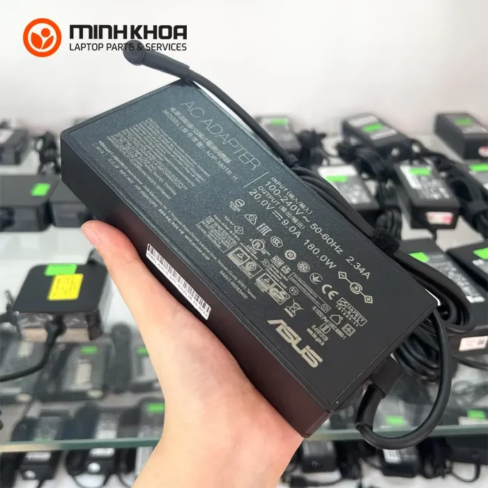 Sạc laptop Asus 180W 20V-9.0A đầu nhỏ 4.5x3.0mm Zin (3) Sạc Laptop Asus 180w 20v 9.0a đầu Nhỏ 4.5x3.0mm Zin (3)