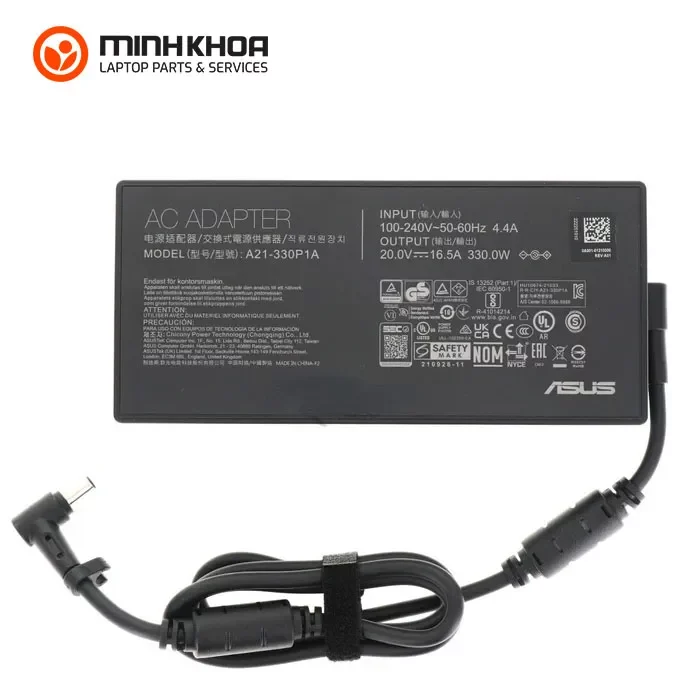 Sạc laptop Asus 20V-16.5A 330W Zin (kim lớn 6.0x3 (3) Sạc Laptop Asus 20v 16.5a 330w Zin (kim Lớn 6.0x3 (3)