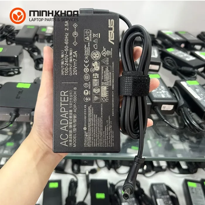 Sạc laptop Asus 20V-7.5A 150W zin (kim lớn 6.0x3.7mm) Asus TUF FX705D FX705G FX705DD, ROG Strix G15 G512LI G531 G513IH, Zephyrus GA401 (1) Sạc Laptop Asus 20v 7.5a 150w Zin (kim Lớn 6.0x3.7mm) Asus Tuf Fx705d Fx705g Fx705dd, Rog Strix G15 G512li G531 G513ih, Zephyrus Ga401 (1)