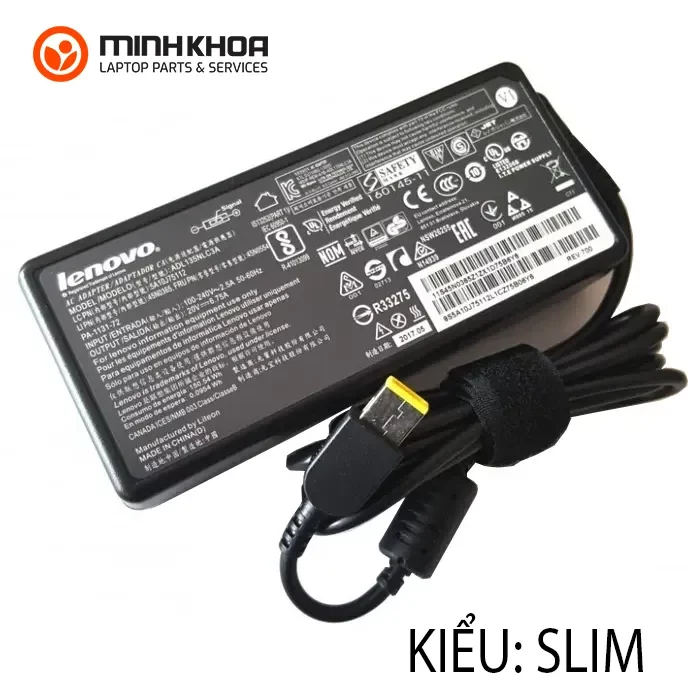 Sạc Laptop Lenovo 135w 19.5v 6.7a đầu Usb Zin Slim