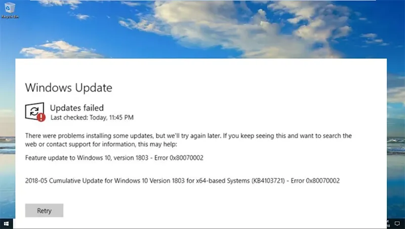 Sửa Lỗi 0x80070002 Trong Bản Cập Nhật Windows 1011 (10)