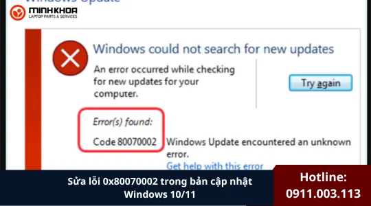 Sửa Lỗi 0x80070002 Trong Bản Cập Nhật Windows 1011 (2)