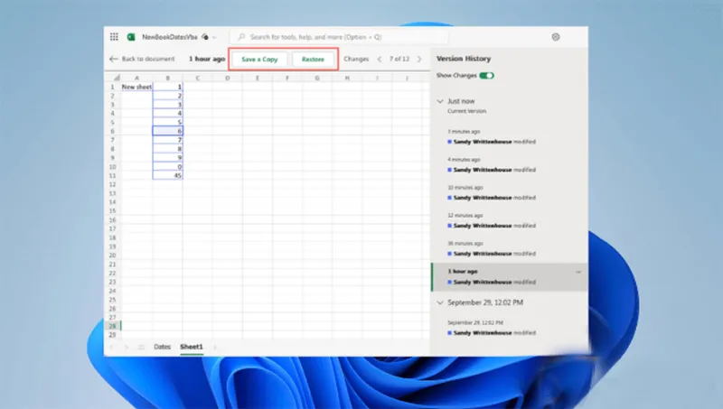 Cách Khôi Phục Excel Bị Ghi đè Mà Không Có Phiên Bản Trước Windows 1011 (4)