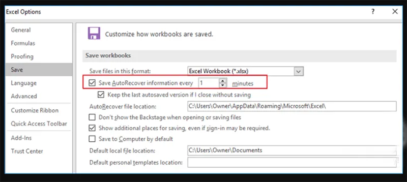 Cách Khôi Phục Excel Bị Ghi đè Mà Không Có Phiên Bản Trước Windows 1011 (9)