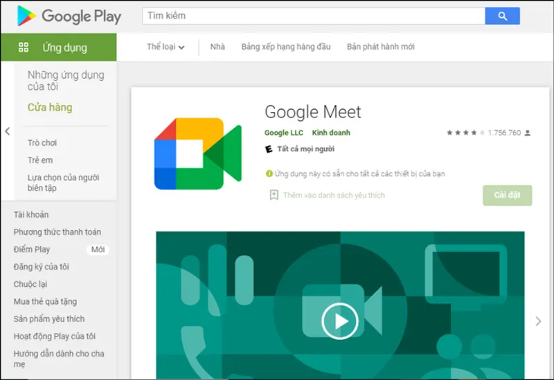 Cách Tải Google Meet Trên Máy Tính (5)