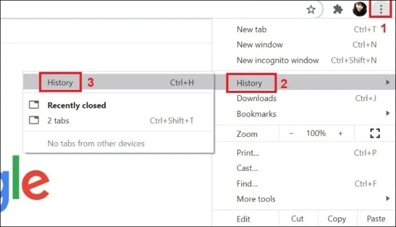 Cách Xóa Lịch Sử Google Chrome Trên Laptop (1)