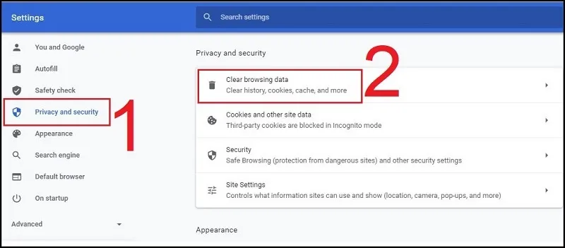 Cách Xóa Lịch Sử Google Chrome Trên Laptop (15)