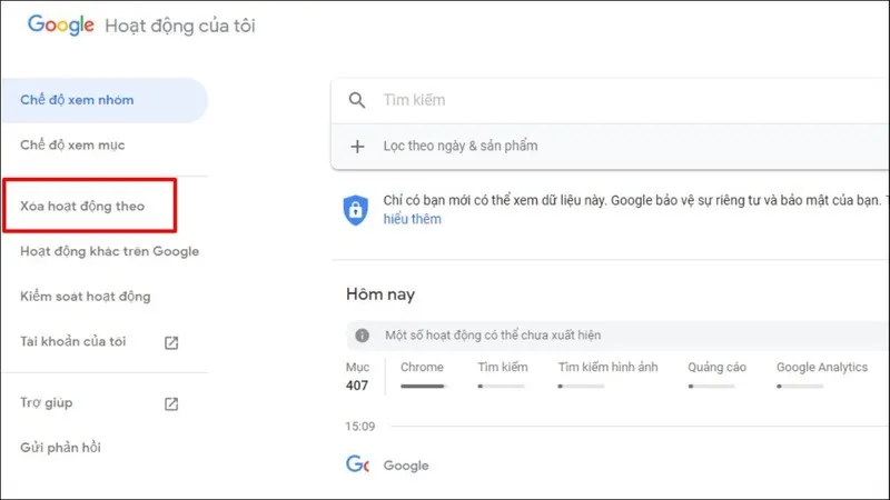 Cách Xóa Lịch Sử Google Chrome Trên Laptop (8)