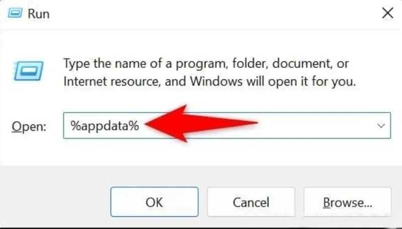 Không Thể Tìm Thấy Thư Mục Appdata Trên Windows (2)