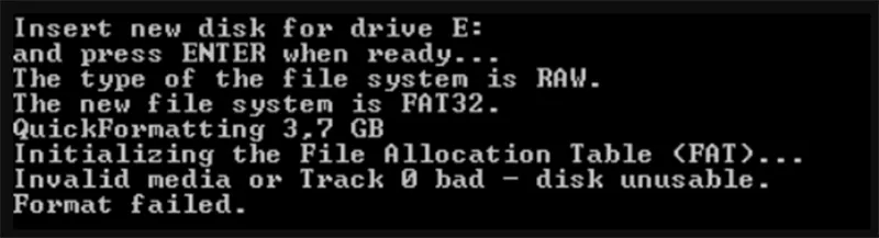 Lỗi Invalid Media Or Track 0 Bad Disk Unusable (7)