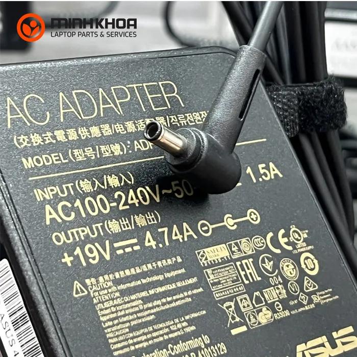 Sạc Laptop Asus 90w 19v 4.74a đầu Nhỏ 4.5x3.0mm Zin (1)