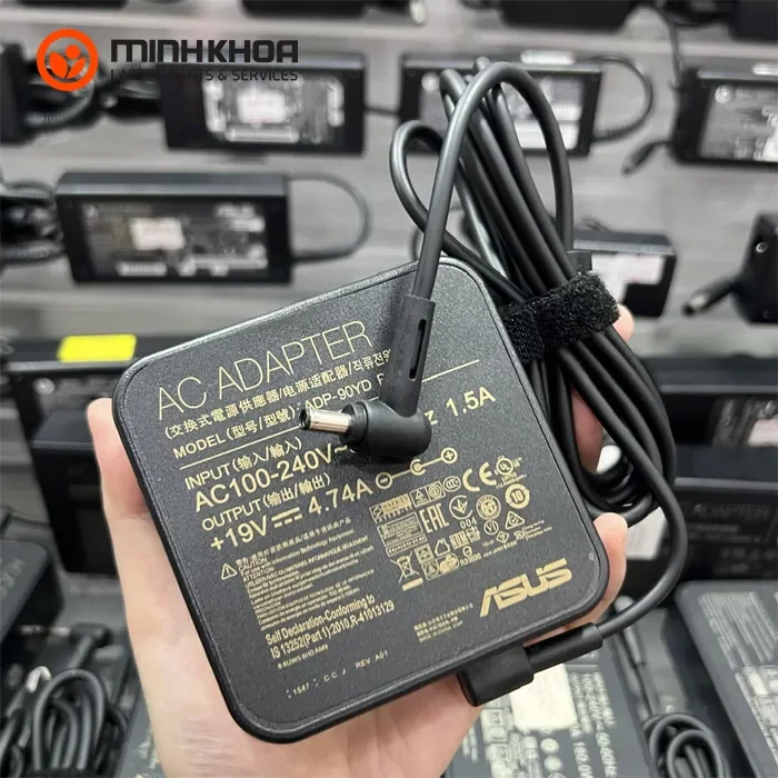 Sạc laptop Asus 90W 19V-4.74A đầu nhỏ 4.5x3.0mm Zin Sạc Laptop Asus 90w 19v 4.74a đầu Nhỏ 4.5x3.0mm Zin