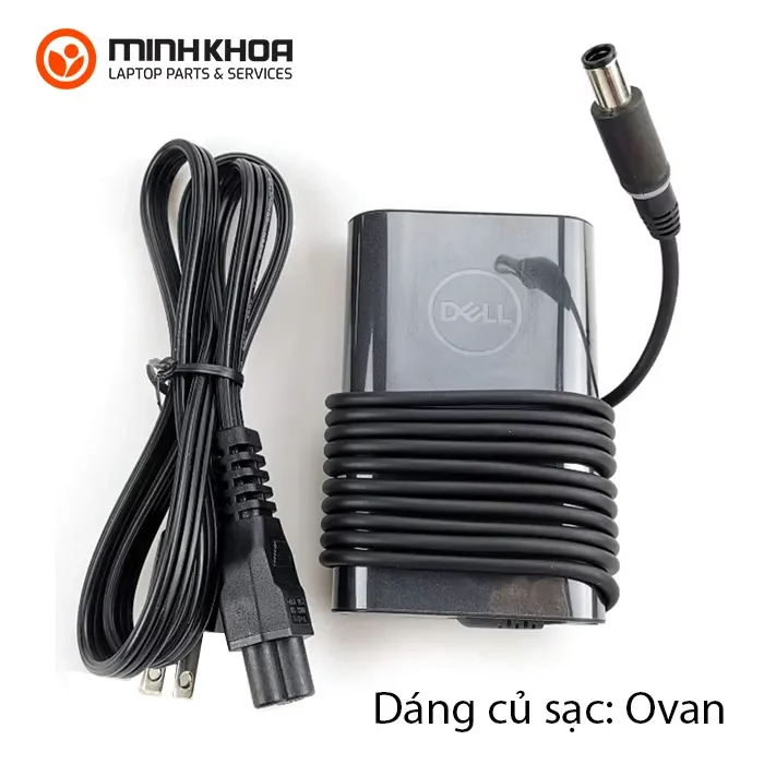 Sạc laptop Dell 65W 19.5V-3.34A đầu lớn 7.4x5.0mm zin OVAN Sạc Laptop Dell 65w 19.5v 3.34a đầu Lớn 7.4x5.0mm Zin Ovan