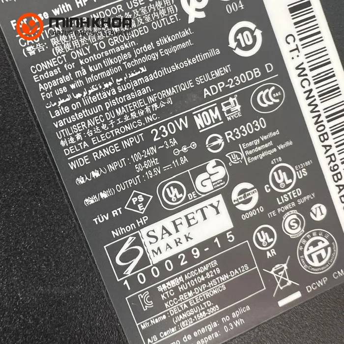 Sạc Laptop Hp 230w 19.5v 11.8a đầu Kim Lớn (7.4×5 (4)