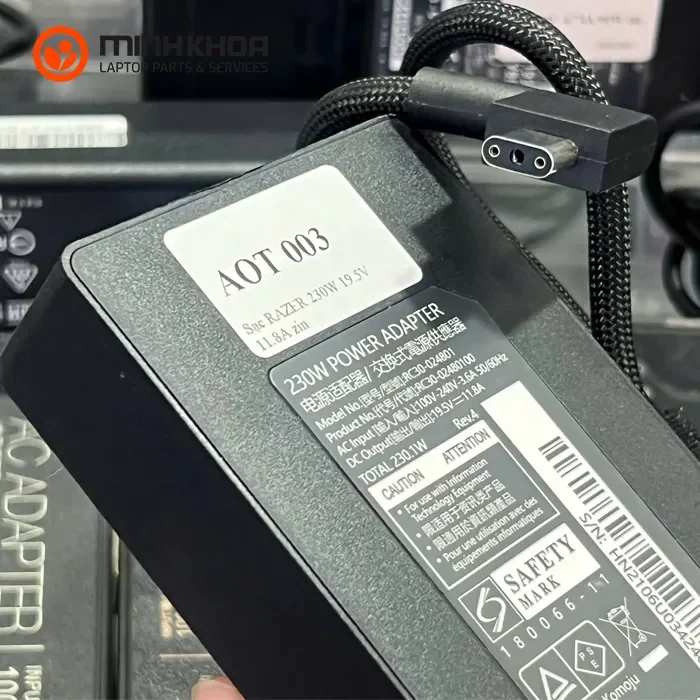 Sạc laptop RAZER 230W 19.5V-11.8A zin RAZER BLADE 15 2019 2020, Blade 17 2019, Blade 15 2018 GTX 1070 (2) Sạc Laptop Razer 230w 19.5v 11.8a Zin Razer Blade 15 2019 2020, Blade 17 2019, Blade 15 2018 Gtx 1070 (2)