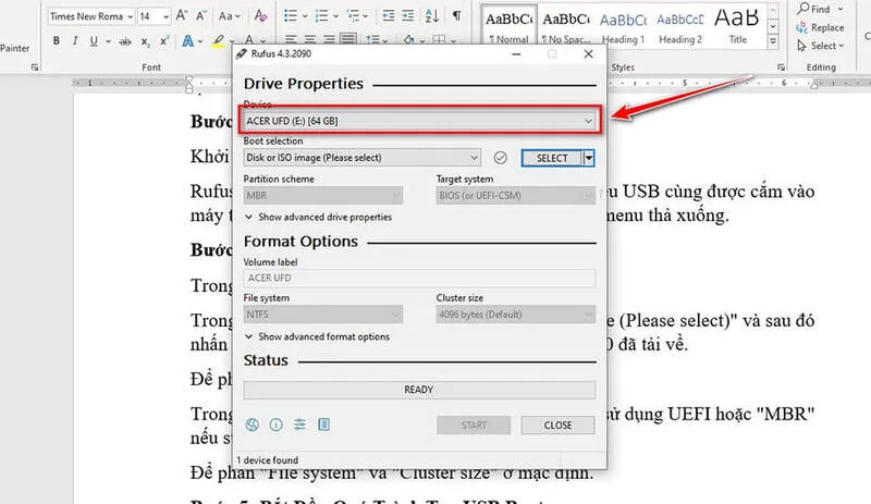 Tạo Usb Boot Win 10 Bằng Phần Mềm Rufus (3)
