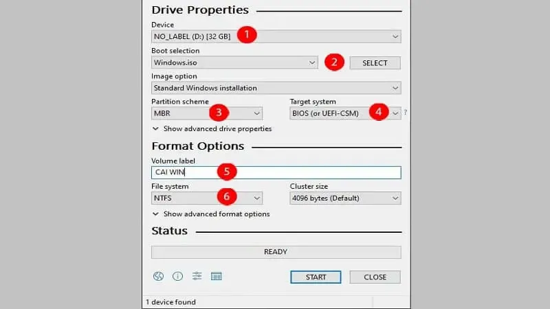 Tạo Usb Boot Win 10 Bằng Phần Mềm Rufus (8)