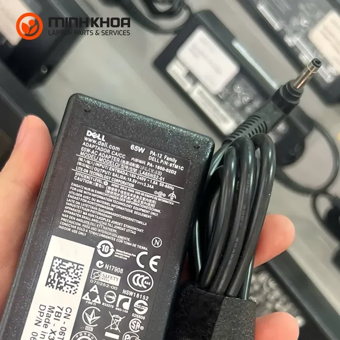 Sạc laptop Dell 65W 19.5V-3.34A đầu đạn 4.0mm1.7mm Zin (3) Sạc Laptop Dell 65w 19.5v 3.34a đầu đạn 4.0mm1.7mm Zin (3)
