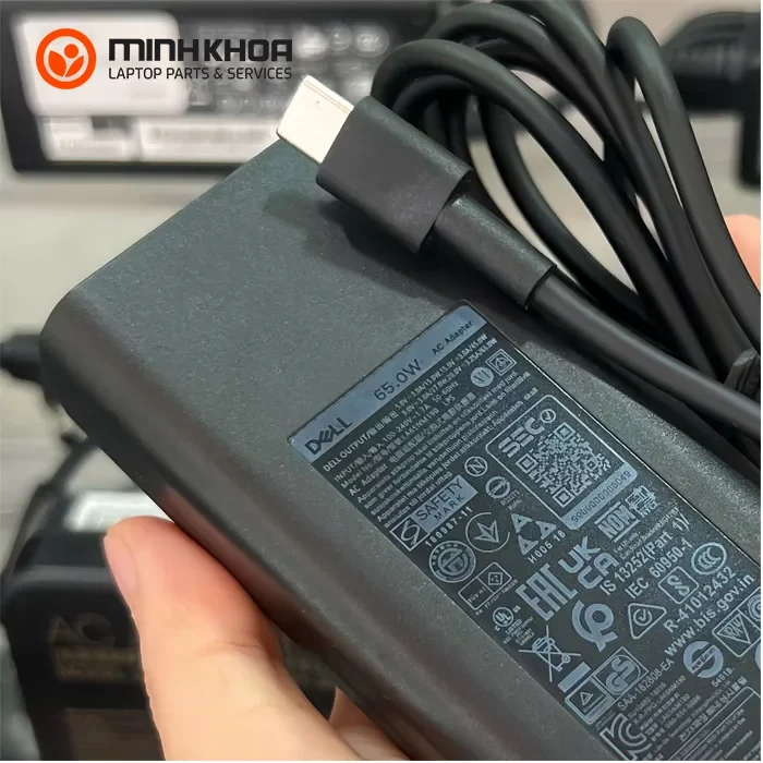 Sạc laptop Dell 65W 20V-3.25A USB C Zin (2) Sạc Laptop Dell 65w 20v 3.25a Usb C Zin (2)