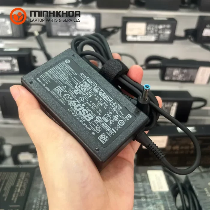 Sạc laptop HP 65W 19.5V-3.33A đầu kim nhỏ 4.5x3.0mm zin (3) Sạc Laptop Hp 65w 19.5v 3.33a đầu Kim Nhỏ 4.5x3.0mm Zin (3)