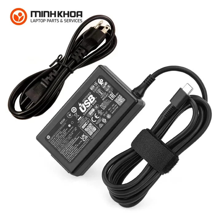 Sạc laptop HP 65W 20V-3.25A USB C Zin (1) Sạc Laptop Hp 65w 20v 3.25a Usb C Zin (1)