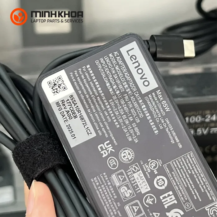 Sạc Laptop Lenovo 65w 20v 3.25a Usb Type C (1)