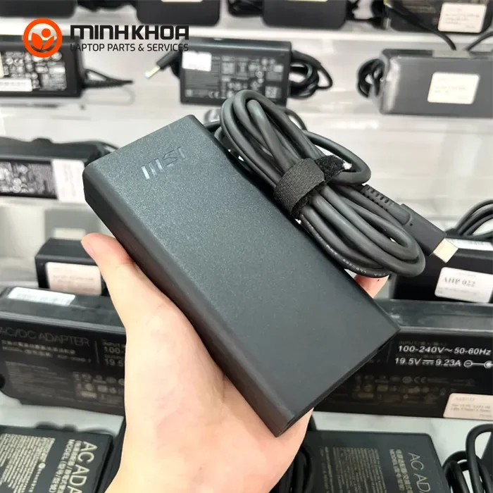 Sạc laptop MSI 90W 20V-4.5A chân Type C (1) Sạc Laptop Msi 90w 20v 4.5a Chân Type C (1)