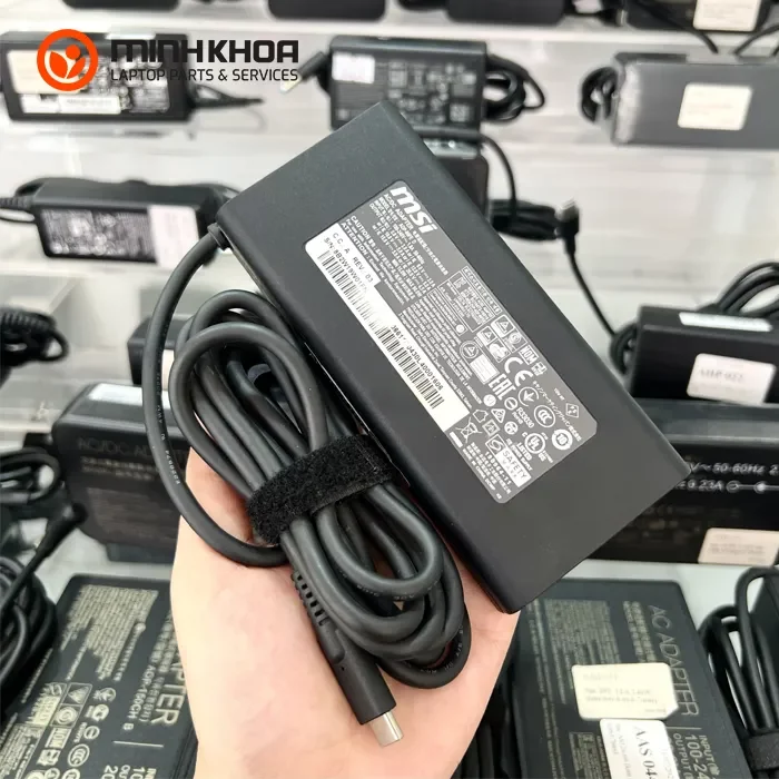 Sạc laptop MSI 90W 20V-4.5A chân Type C (2) Sạc Laptop Msi 90w 20v 4.5a Chân Type C (2)