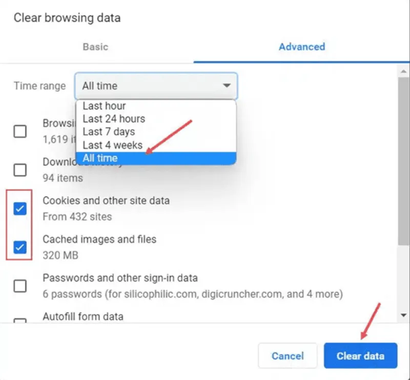 Sửa Lỗi An Error Occurred While Processing Your Request (11)
