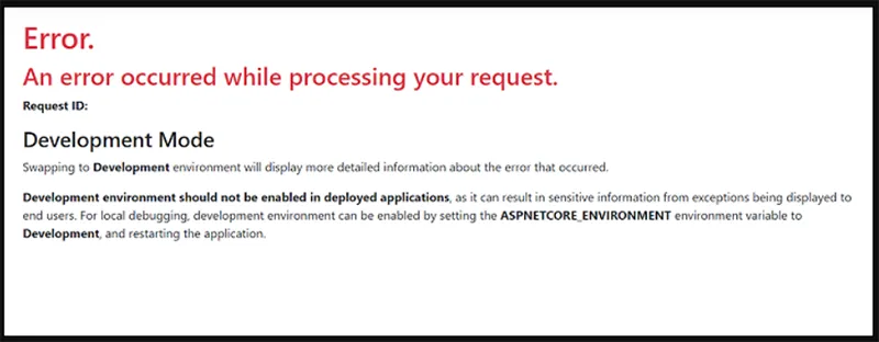 Sửa Lỗi An Error Occurred While Processing Your Request (6)