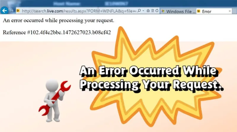 Sửa Lỗi An Error Occurred While Processing Your Request (9)