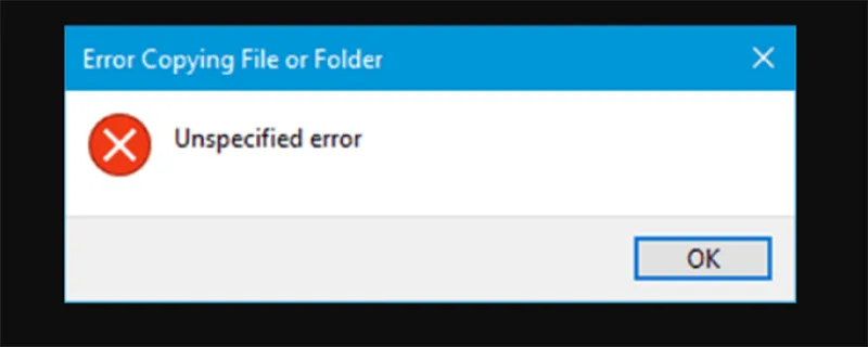 Lỗi Unspecified Error Copying File Or Folder Trên Windows 10 (6)
