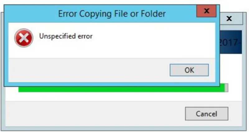 Lỗi Unspecified Error Copying File Or Folder Trên Windows 10 (7)