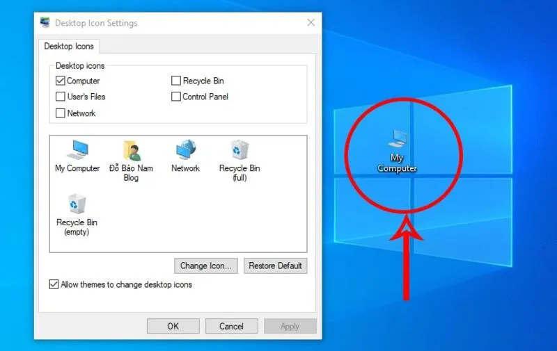 Cách đưa Biểu Tượng My Computer Ra Desktop Win 10 (13)