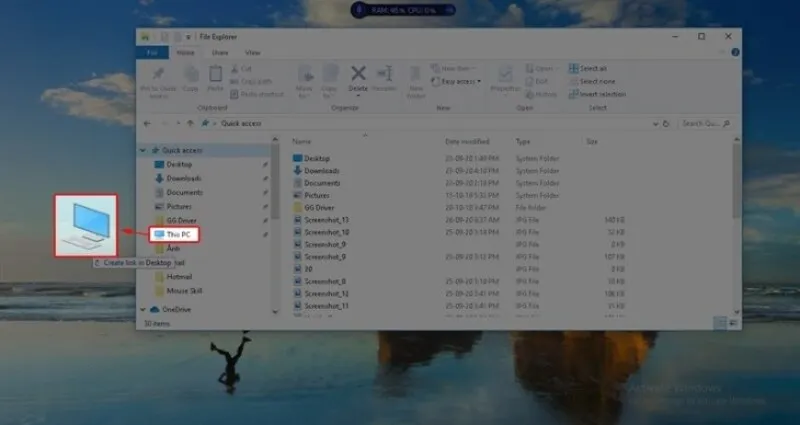 Cách đưa Biểu Tượng My Computer Ra Desktop Win 10 (4)