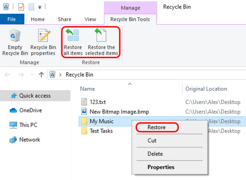 Delete Và Shift + Delete (6)