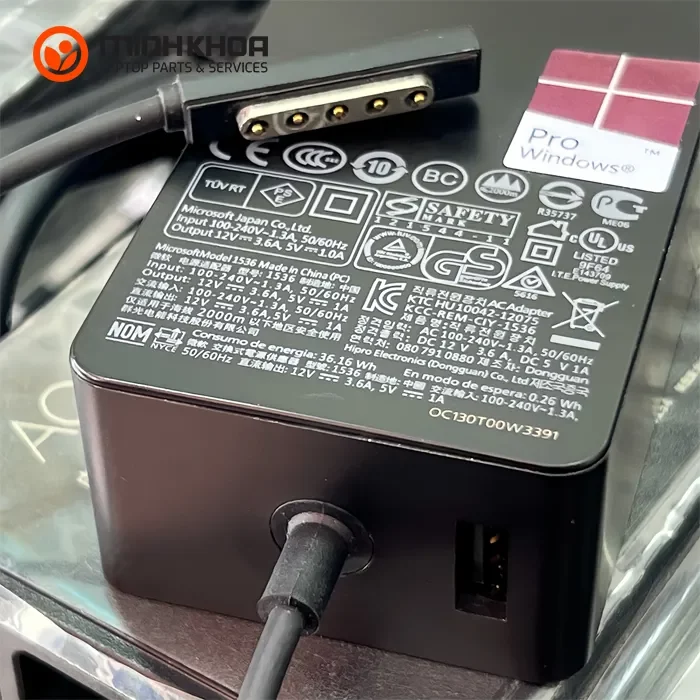 Sạc Microsoft Surface Pro 1, Pro 2 12V-3 (1) Sạc Microsoft Surface Pro 1, Pro 2 12v 3 (1)