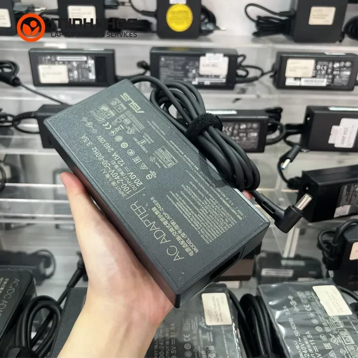 Sạc laptop Asus 240W 20V-12A kim lớn 6.0x3.7mm Asus ROG GX551 GX551QM GX550LXS GX550LWS GX551QS, M16 GU603HM (2) Sạc Laptop Asus 240w 20v 12a Kim Lớn 6.0x3.7mm Asus Rog Gx551 Gx551qm Gx550lxs Gx550lws Gx551qs, M16 Gu603hm (2)