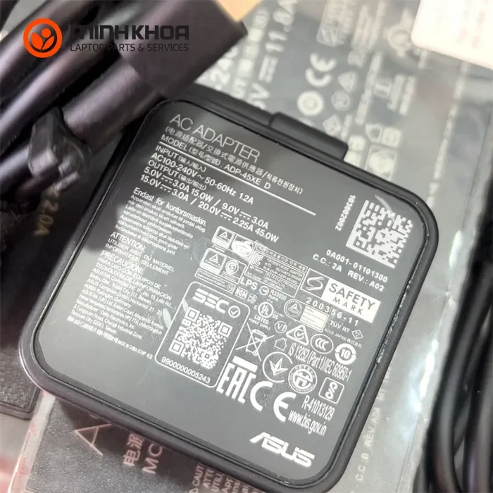Sạc laptop Asus 45W 20V-2.25A USB C (1) Sạc Laptop Asus 45w 20v 2.25a Usb C (1)