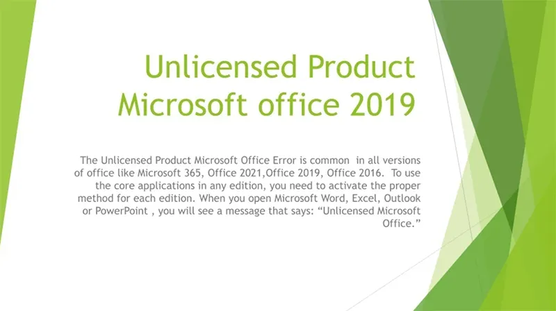 Sửa Lỗi Unlicensed Product Microsoft Office 2019 (11)