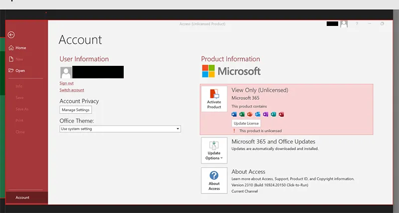 Sửa Lỗi Unlicensed Product Microsoft Office 2019 (2)