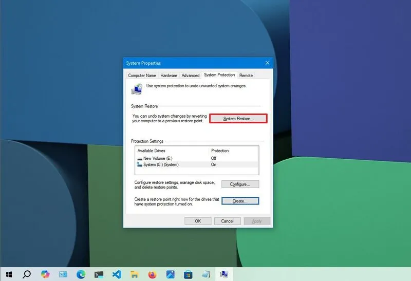 Windows 10 Restore Point Location (9)