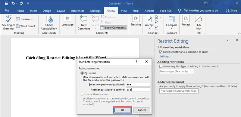 Cách Gỡ Bỏ Kích Hoạt Chế độ Read Only Trên Word (7)