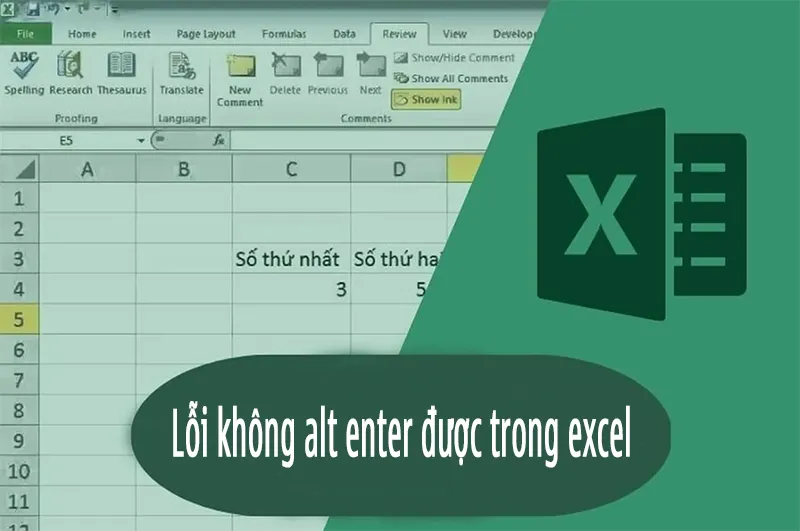 Lỗi Không Alt Enter được Trong Excel (2)