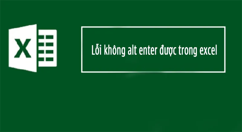 Lỗi Không Alt Enter được Trong Excel (7)