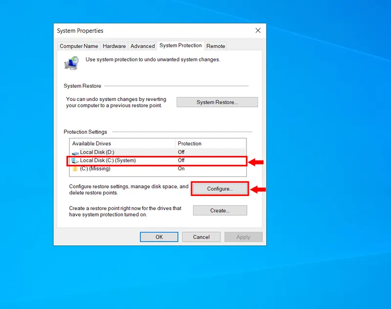 System Restore Windows 10 (11)